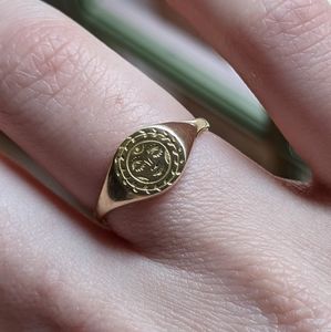 Claus Full Moon Signet Ring